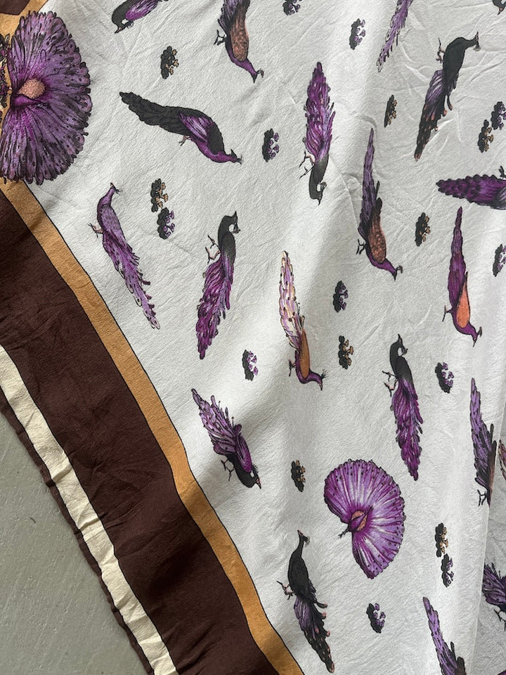 Vintage Scarf / Bird