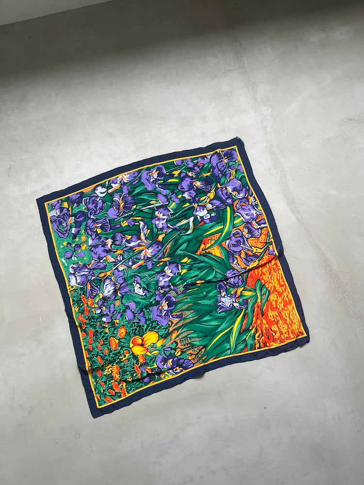 Vintage Scarf / Nature Art