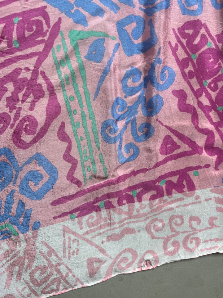 Vintage Scarf / Complex Art