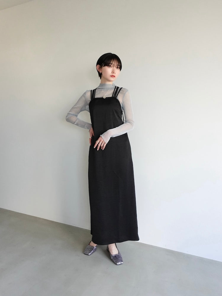 Back Cross Spaghetti Dress｜バッククロスドレス – MARTE
