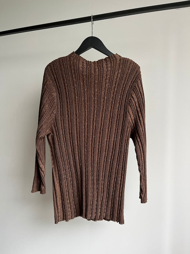 70s Lame Rib Knit