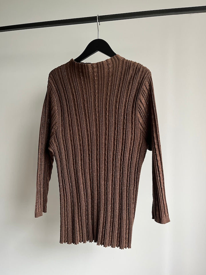 70s Lame Rib Knit