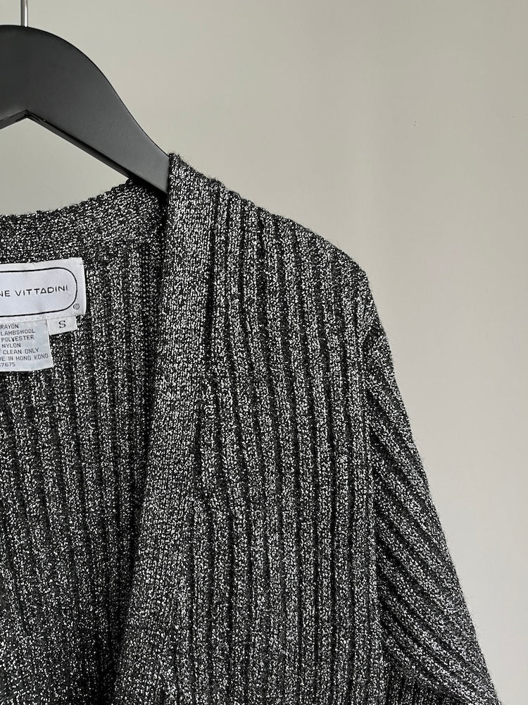 Silver Knit Cardigan