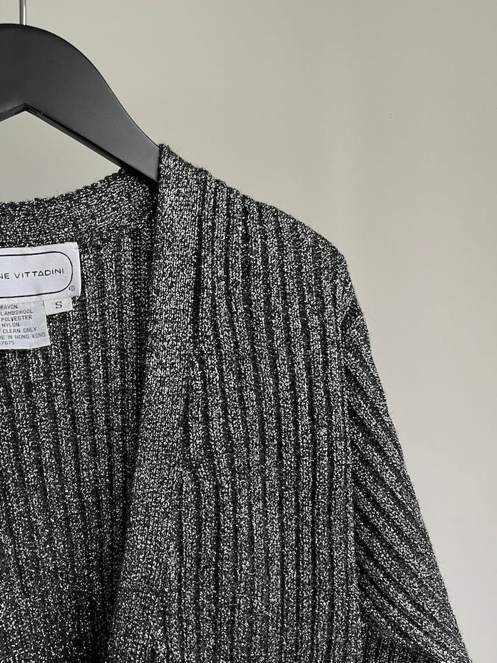 Silver Knit Cardigan