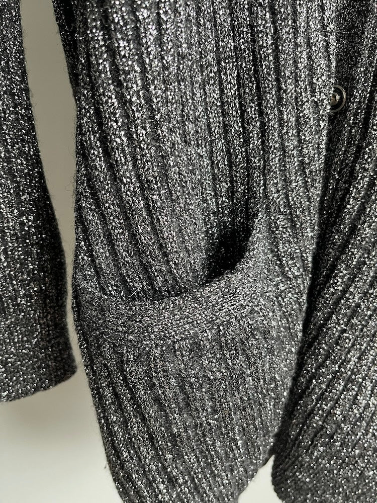 Silver Knit Cardigan