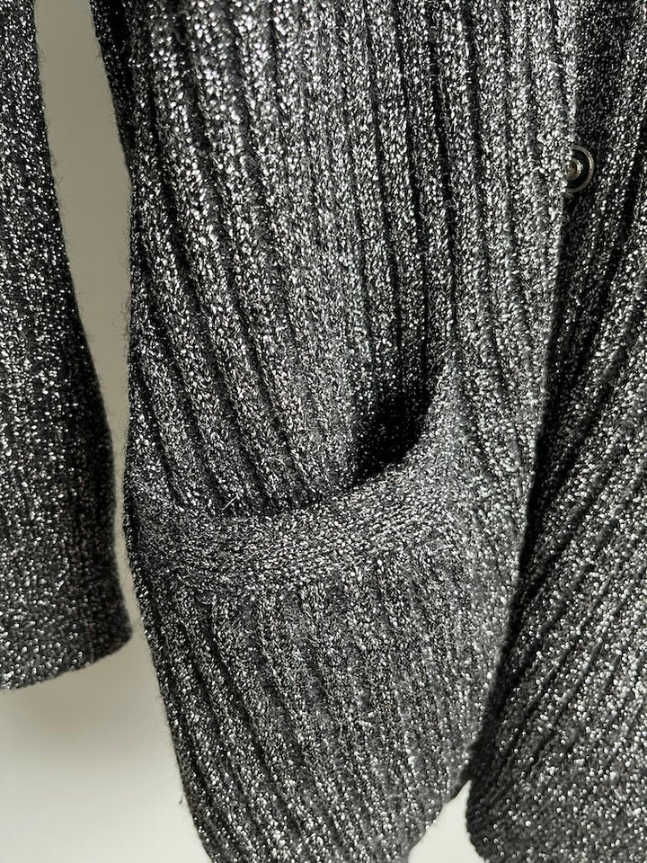 Silver Knit Cardigan