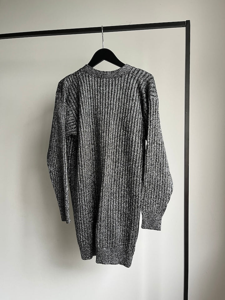 Silver Knit Cardigan
