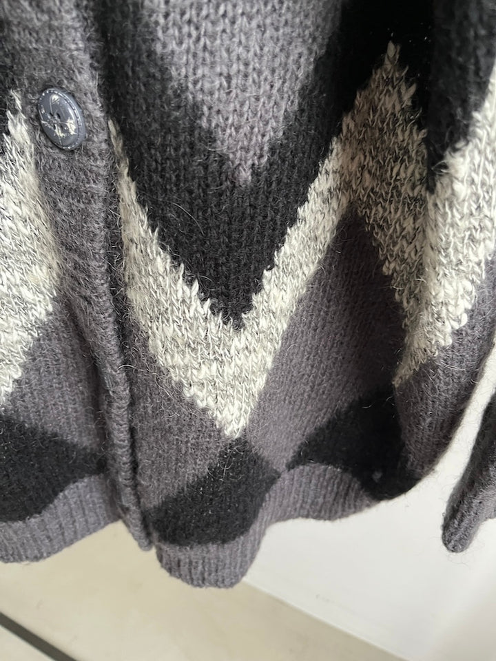 Geometry Gray Cardigan