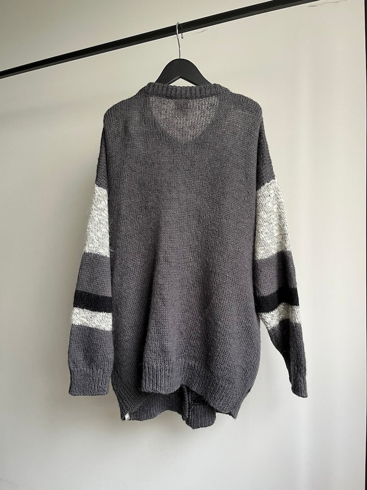 Geometry Gray Cardigan