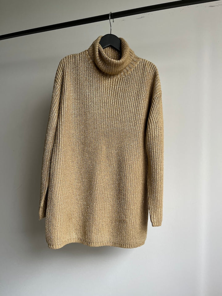 Gold Lame Acrylic Knit