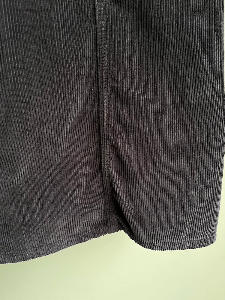 Corduroy Salopette / Black