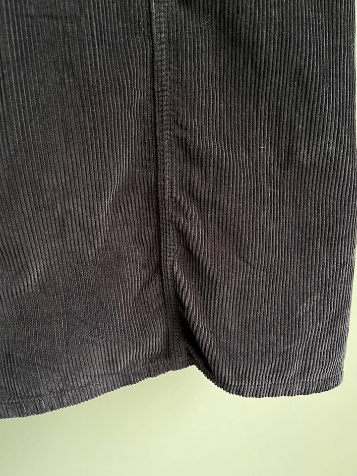 Corduroy Salopette / Black