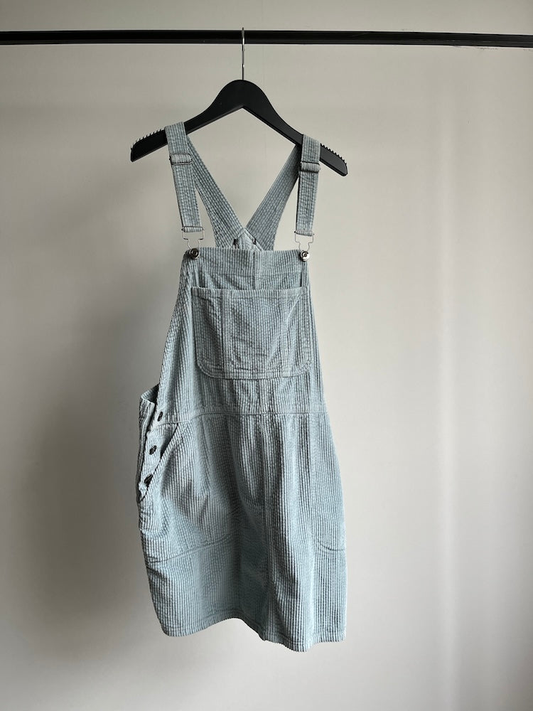 Corduroy Salopette / Sky