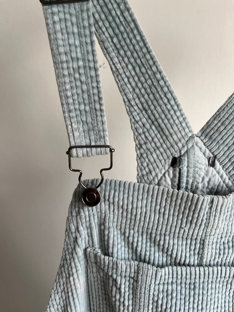 Corduroy Salopette / Sky
