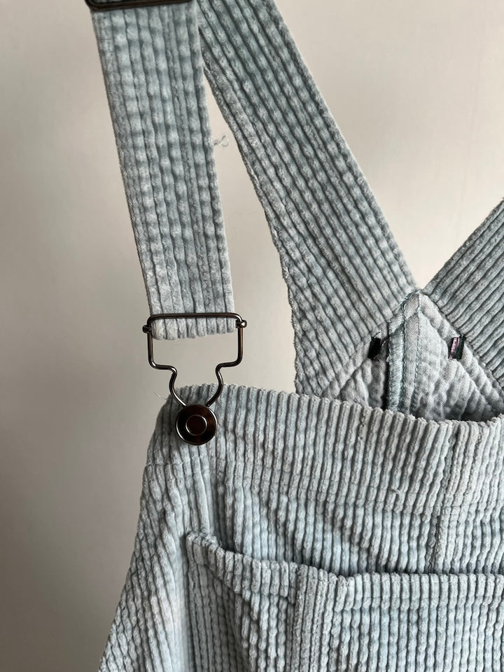 Corduroy Salopette / Sky