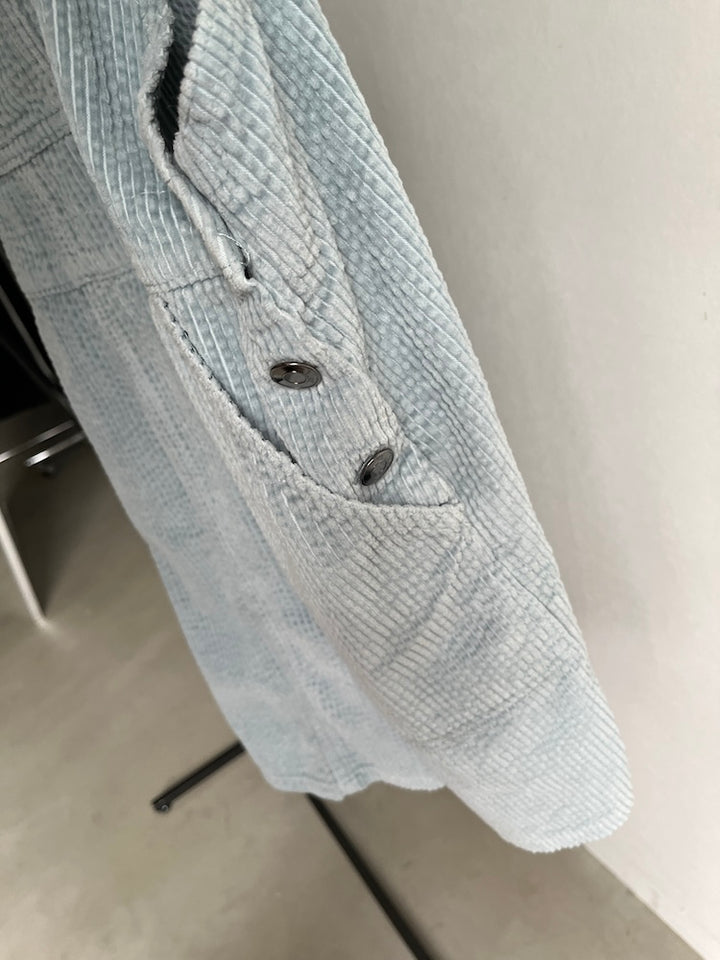 Corduroy Salopette / Sky