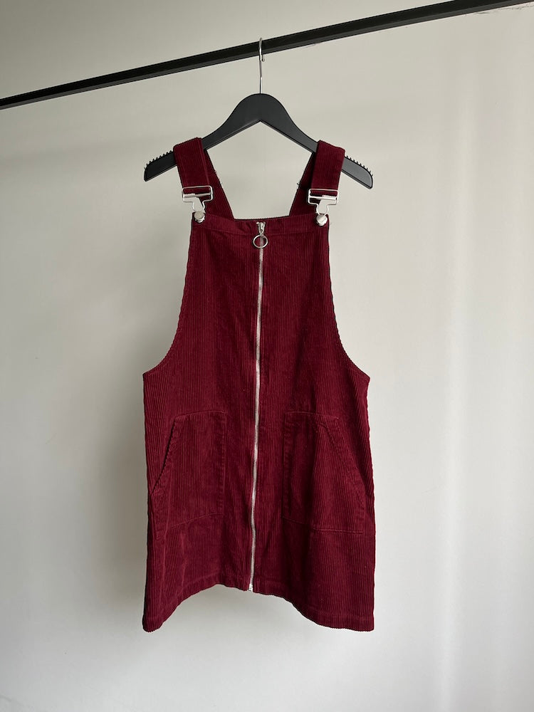 Corduroy Salopette / Wine