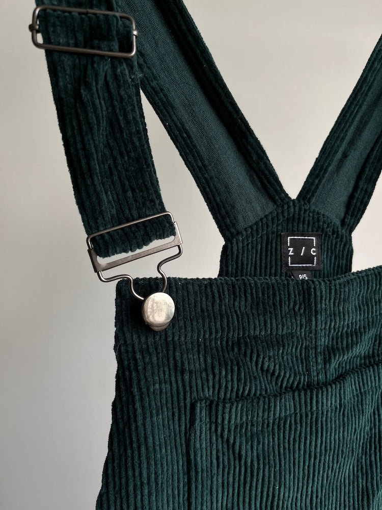 Corduroy Salopette / Green