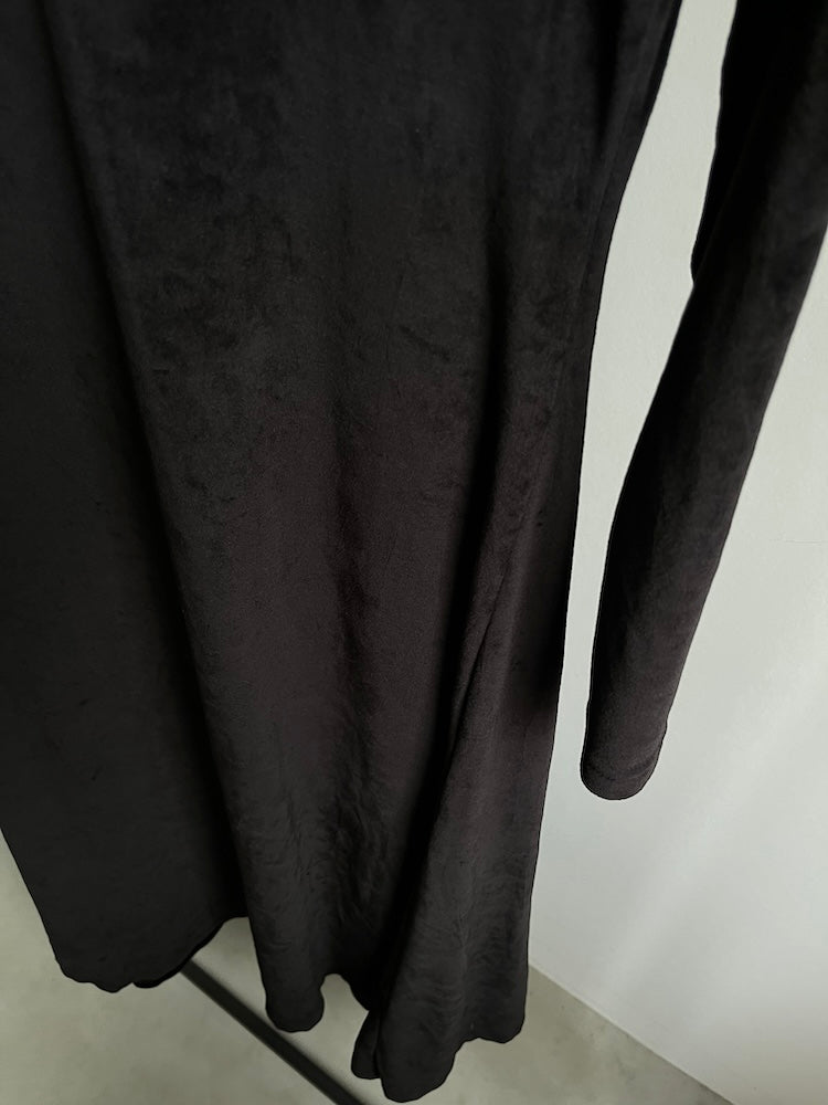 Black Velour Stretch Dress
