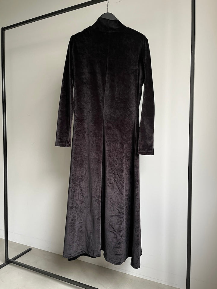Black Velour Stretch Dress