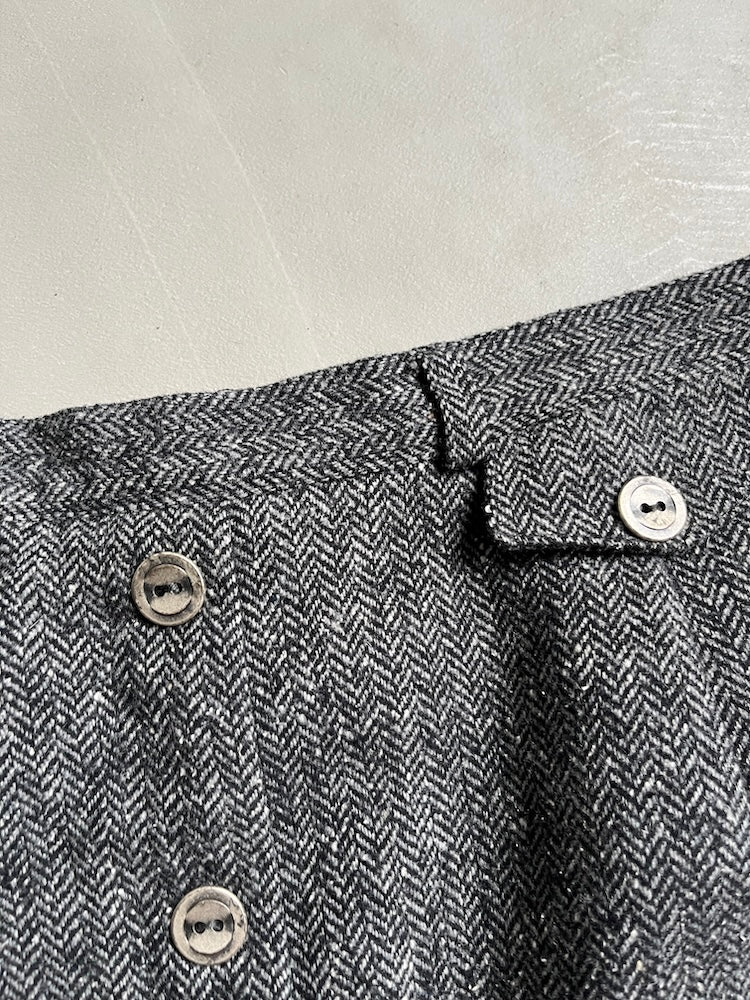 Tweed Button Skirt