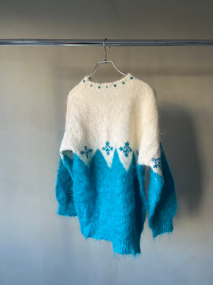 80s Bicolor Winter Knit