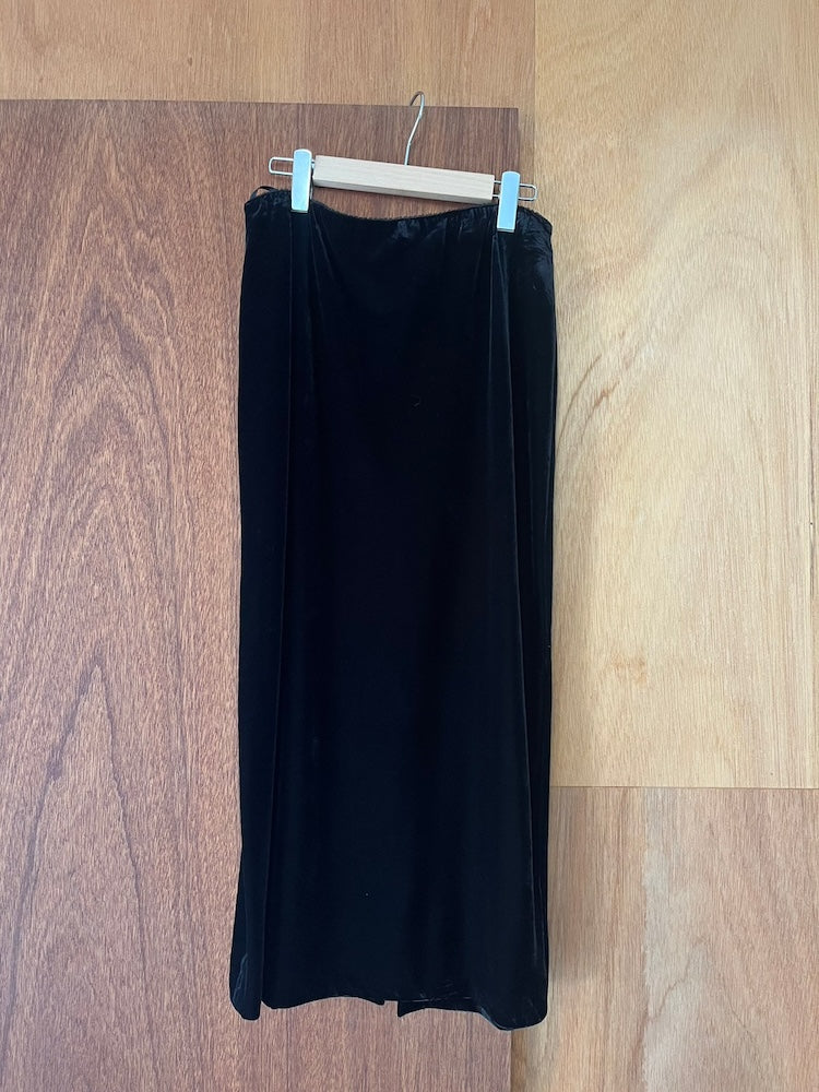 Black Velour Skirt