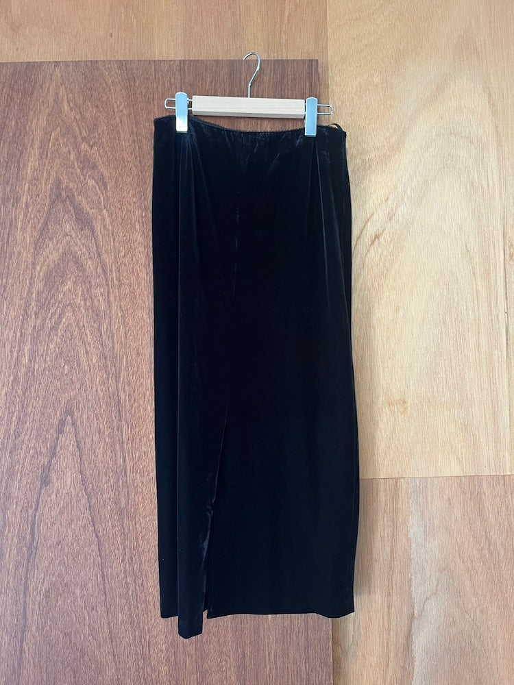Black Velour Skirt