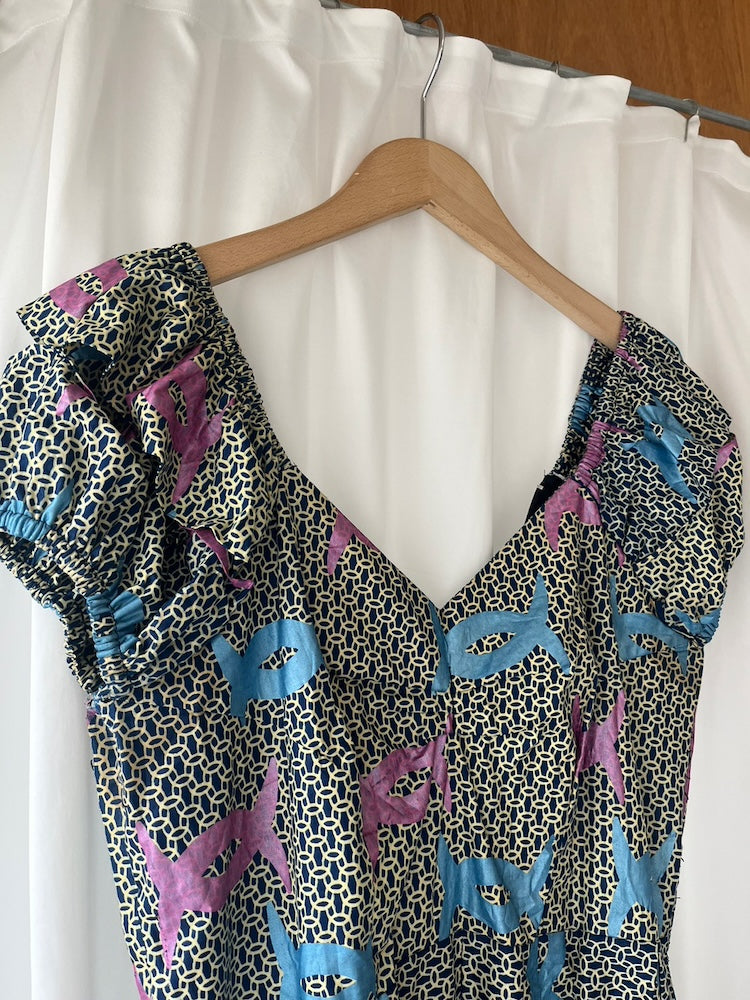 70s Shoulder Design Dress