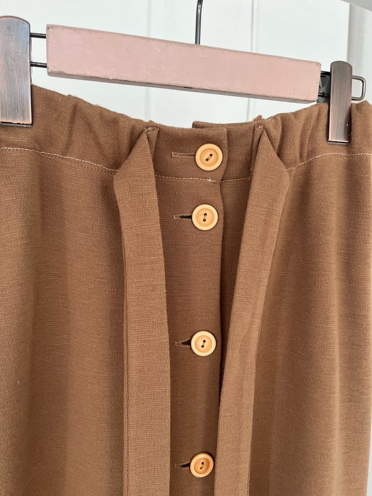 70s Vintage Camel Stretch Skirt