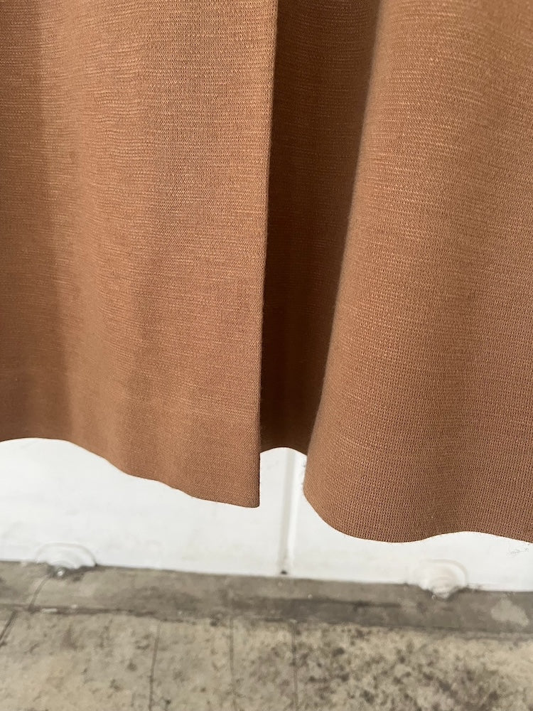 70s Vintage Camel Stretch Skirt