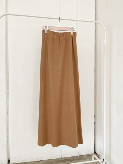 70s Vintage Camel Stretch Skirt