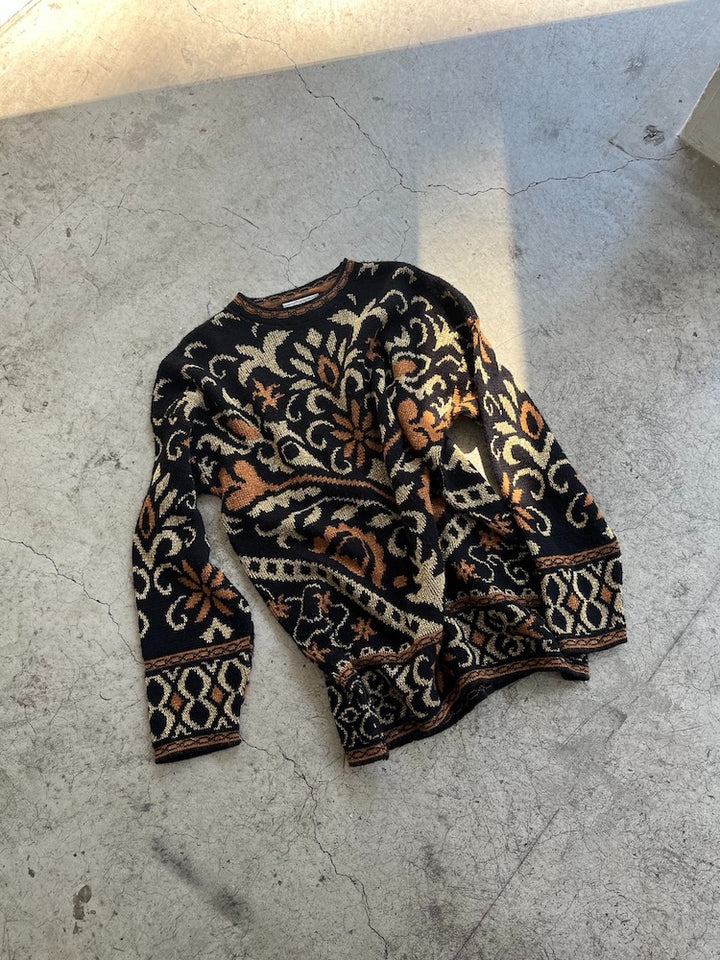 80s Arabesque Pullover Knit