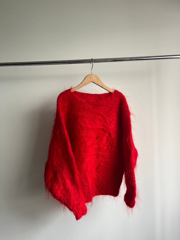 Raglan Mohair Tomato Knit