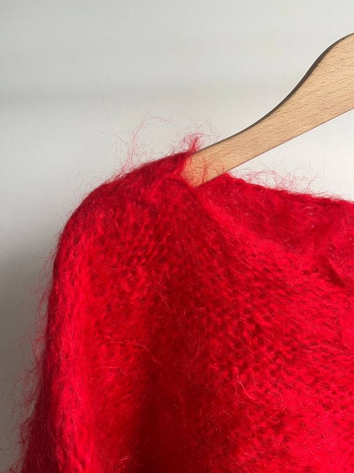 Raglan Mohair Tomato Knit