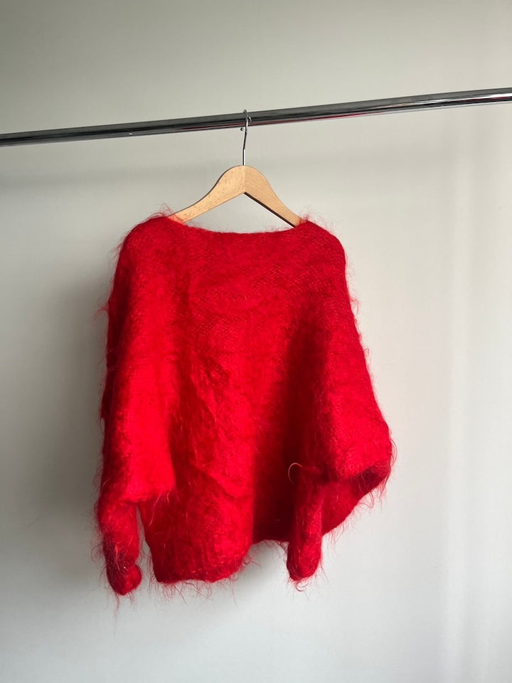 Raglan Mohair Tomato Knit