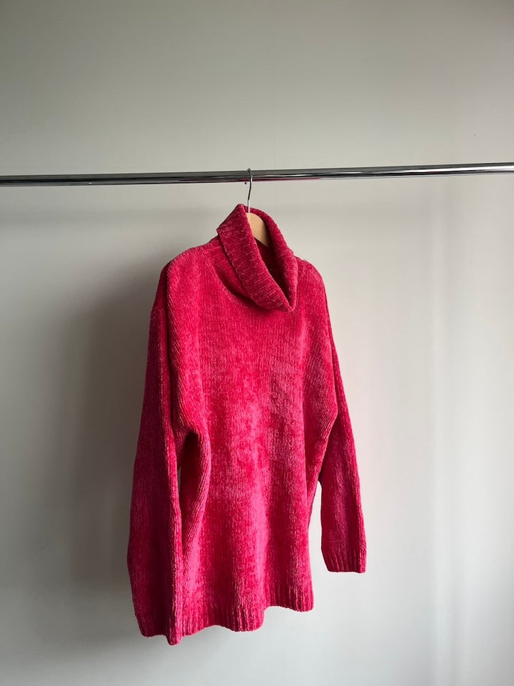 90s Fuchsia Pink Chenille Knit