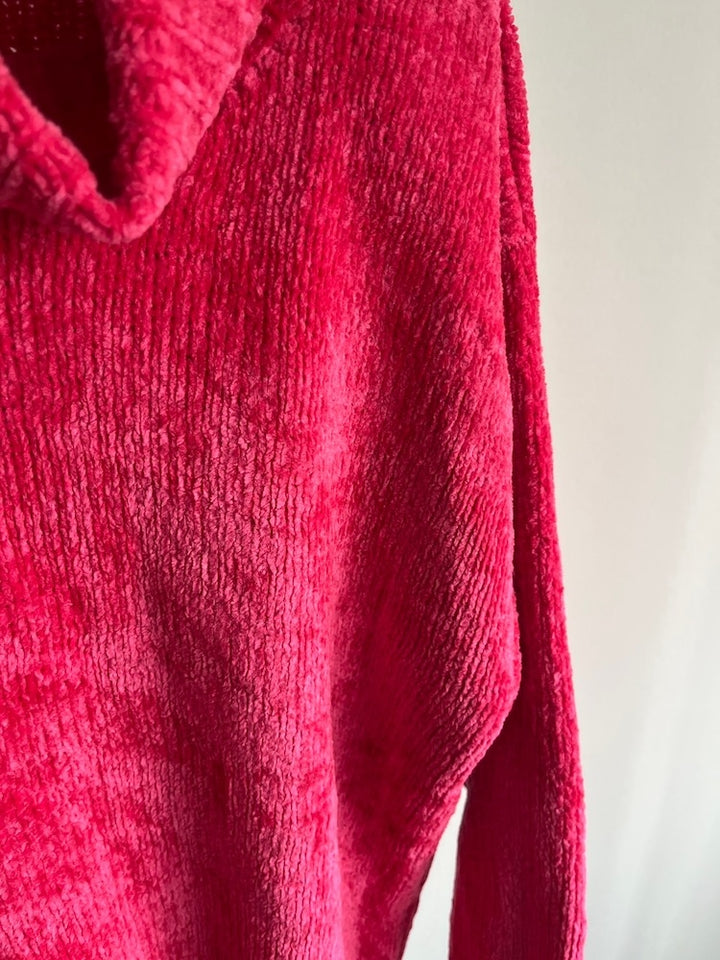 90s Fuchsia Pink Chenille Knit