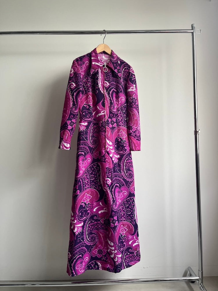 70s Paisley Pattern Dress