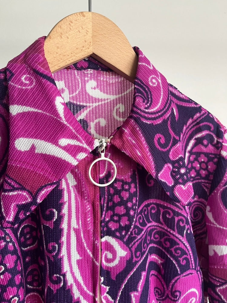 70s Paisley Pattern Dress