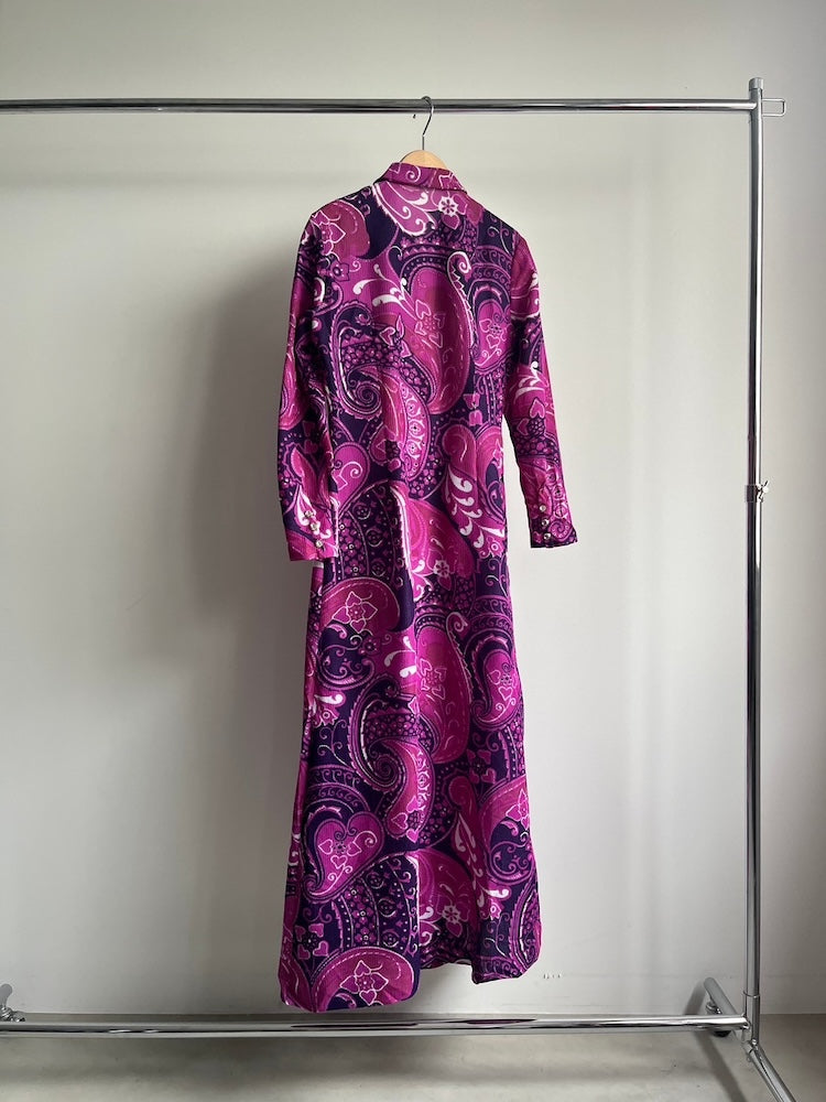 70s Paisley Pattern Dress