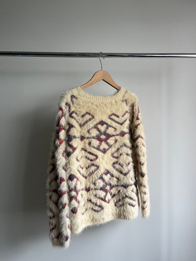 Cream Shaggy Knit