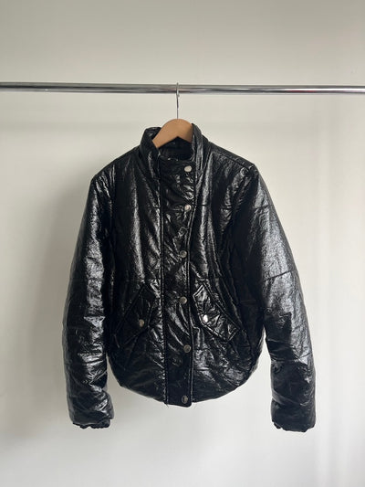 Black Enamel Blouson