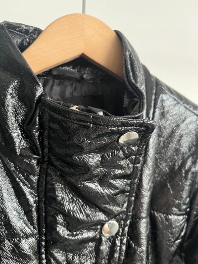 Black Enamel Blouson