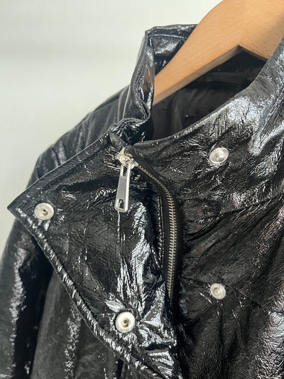 Black Enamel Blouson