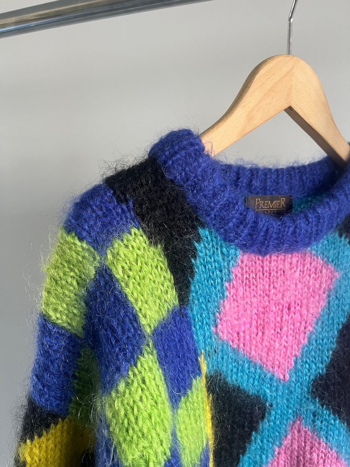 80s Psychedelic Over Knit