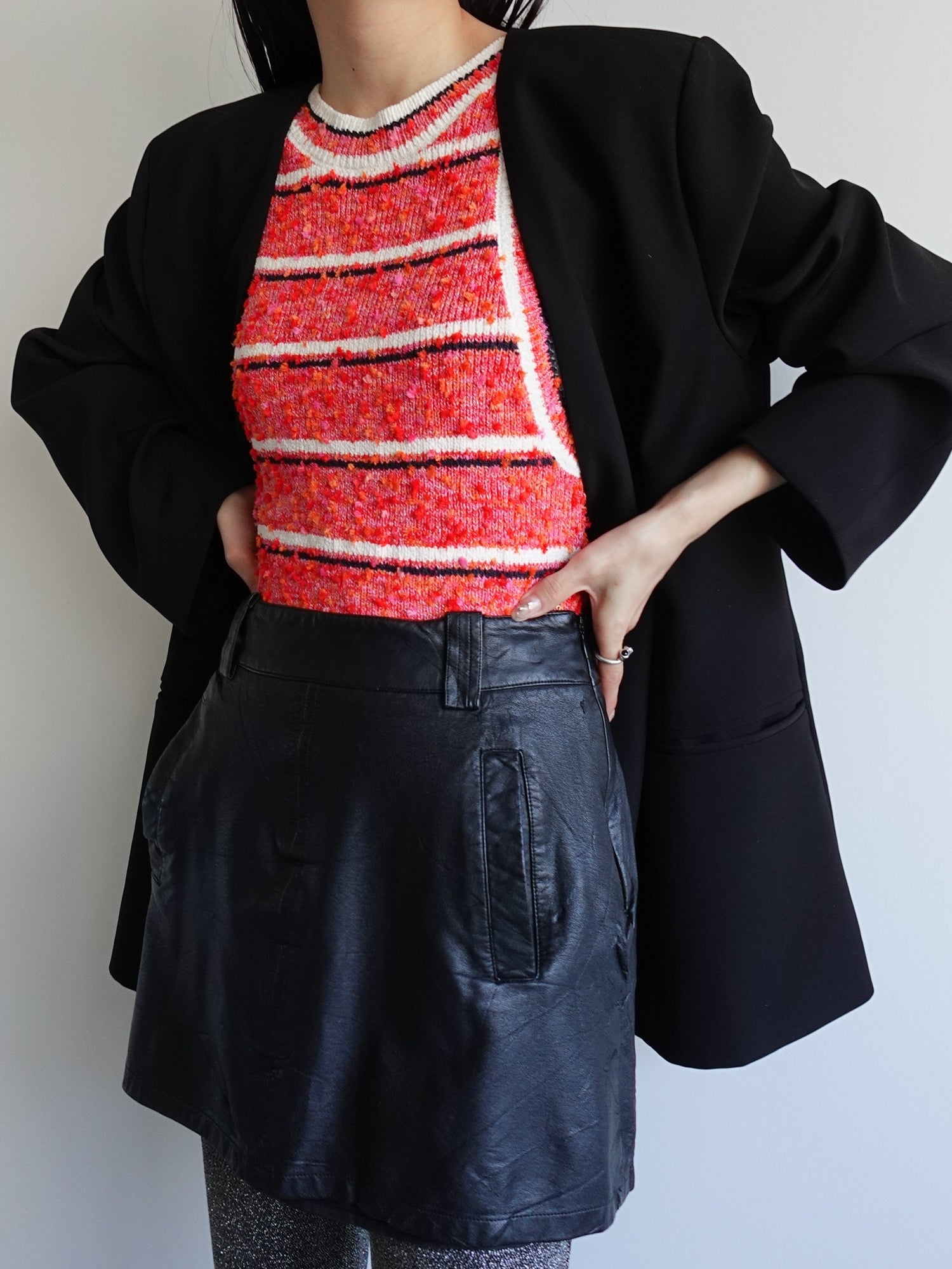 VENICEW Black Gathered Miniskirt ミニスカート VENICEW Black Gathered Miniskirt ミニスカート