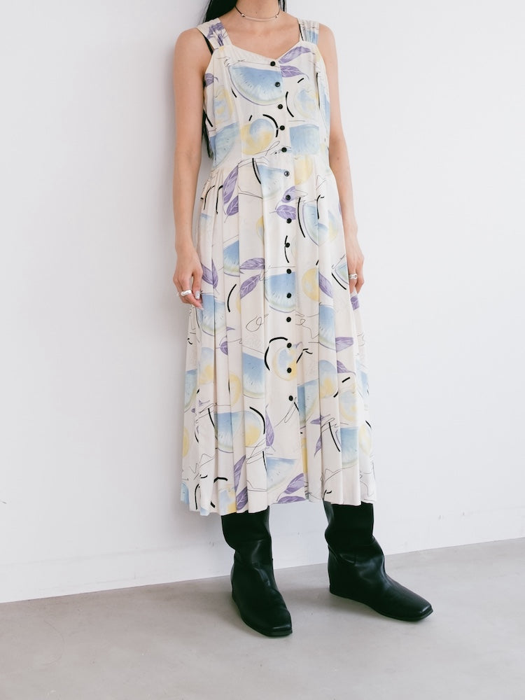 80s Summer Fruits Dress