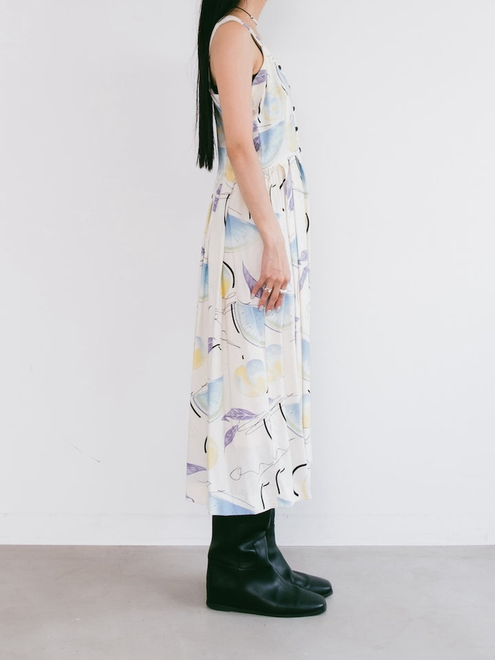 80s Summer Fruits Dress