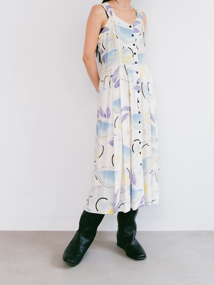 80s Summer Fruits Dress